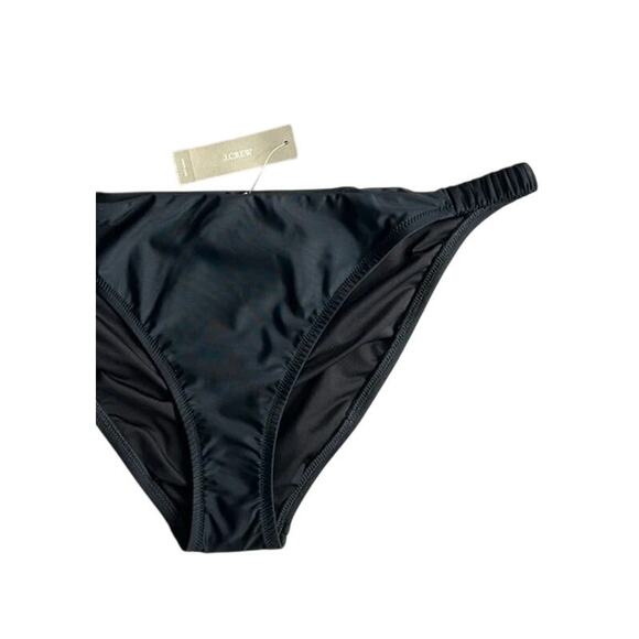 NWT J. Crew Scrunchie Strap Full Coverage Bikini Swim Bottom XL Black #3112 - Picture 4 of 14